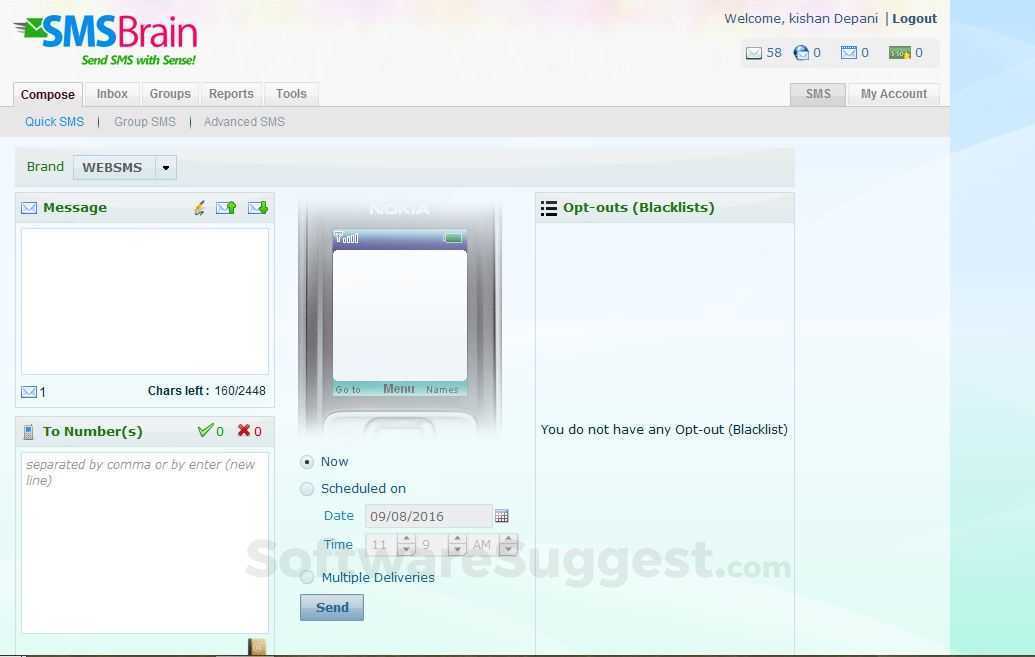 SMSBrain Small Screenshot 1